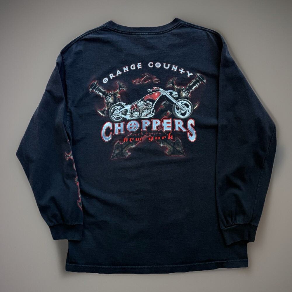 Vintage Orange County Choppers Shirt L Black Y2K West Coast Streetwear Biker